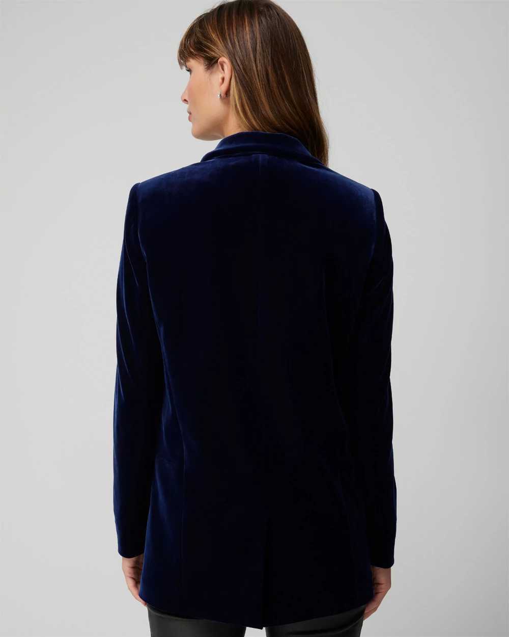 White house black hotsell market blue velvet blazer